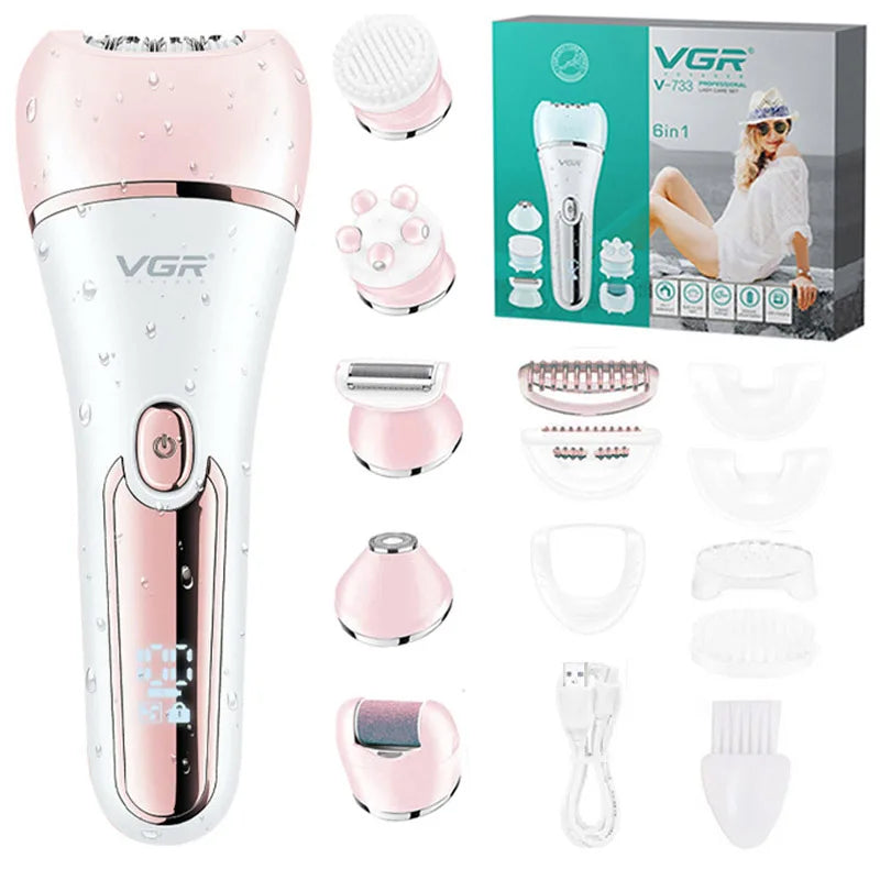 VGR women's epilator shaver set