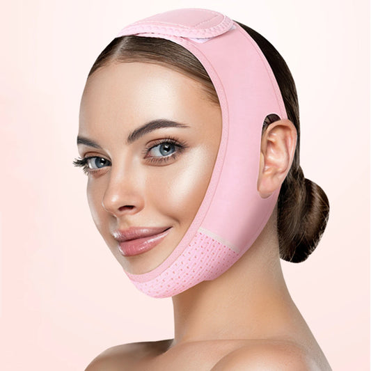 The V-Line Contour Lifting Strap worn under the chin