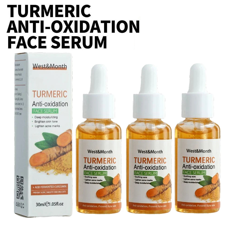 Turmeric radiance serum bottle
